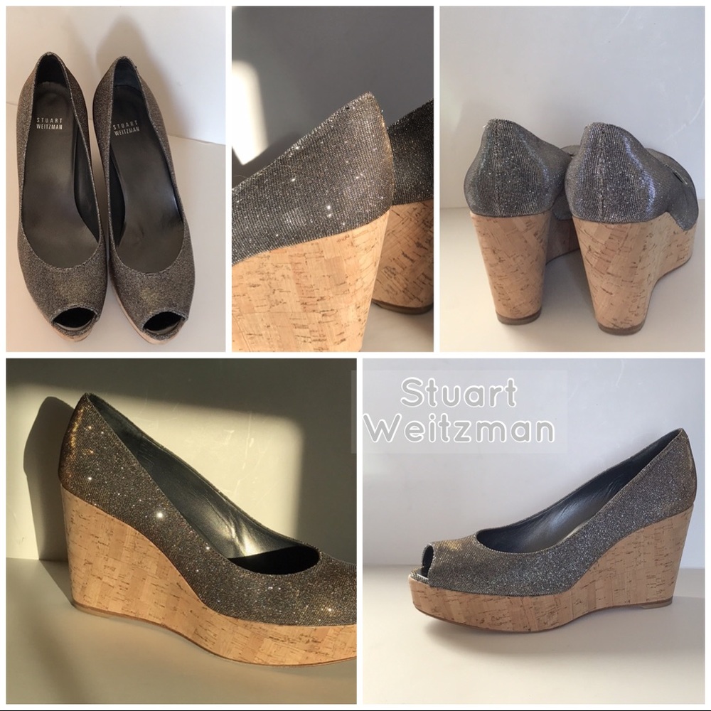 Stuart Weitzman platform peep toe
